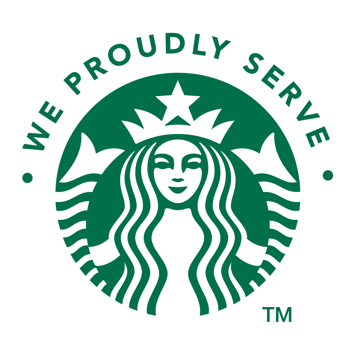 we proudly serve starbucks