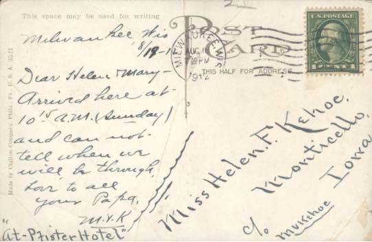 1912 Postcard