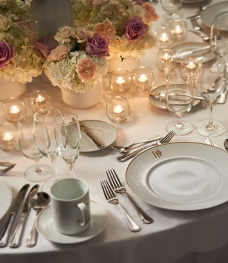 Table setting for event