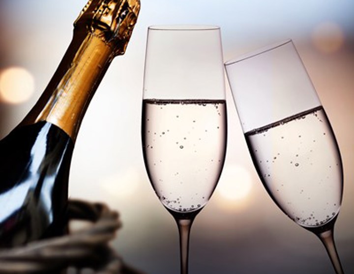 close up of bubbly drinks